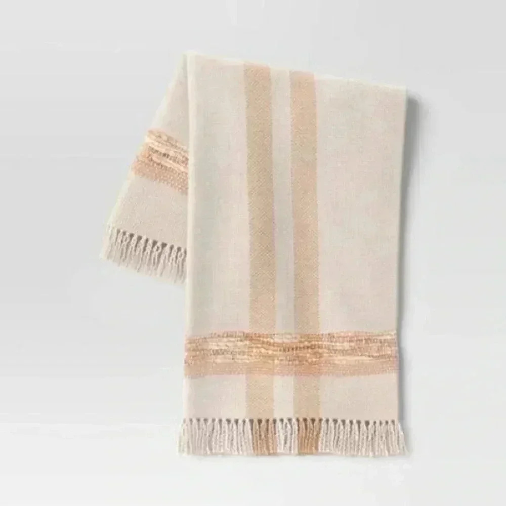 NWOT Threshold Woven Plaid Throw‎ Blanket